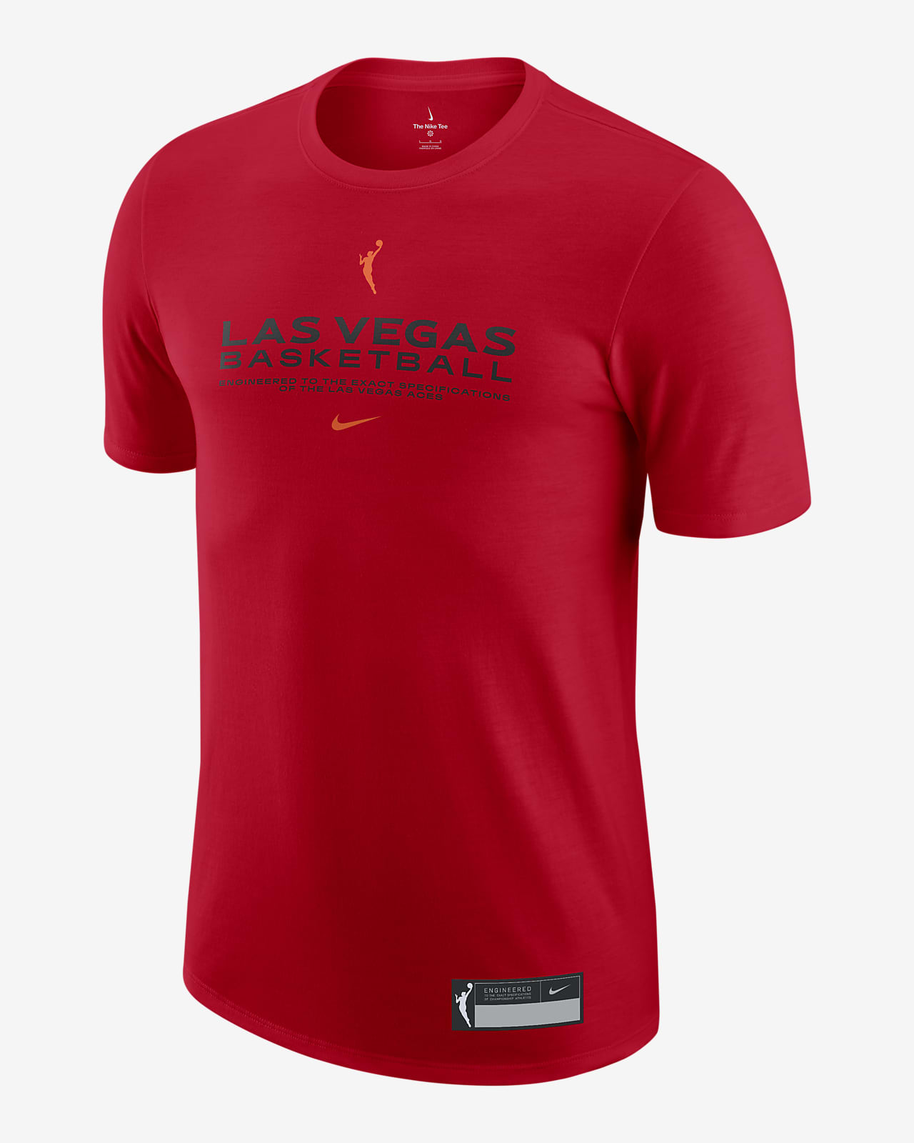 Men's Nike Red Las Vegas Aces on Court Legend Essential Practice T-Shirt Size: Medium
