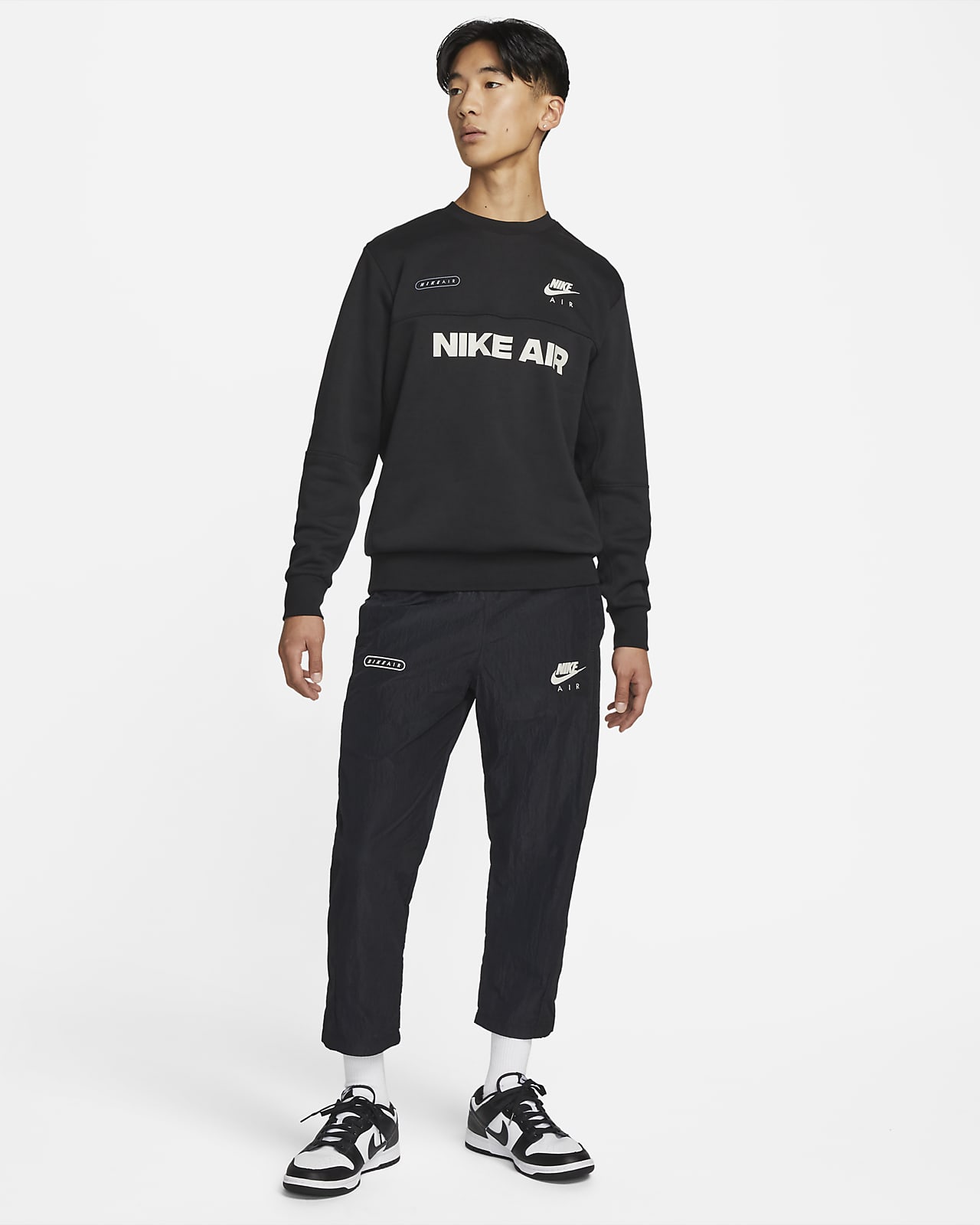 Nike Air Men's Brushed-Back Fleece Crew. Nike JP