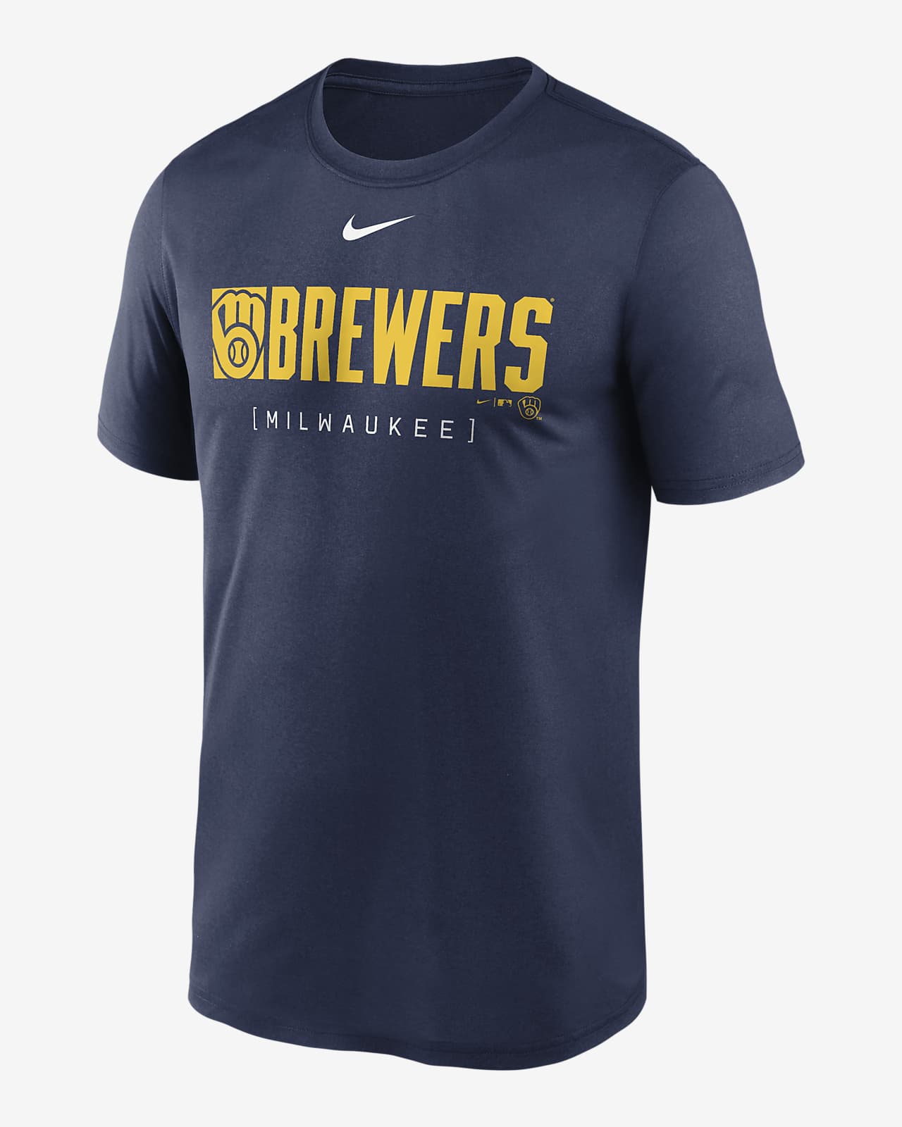 Milwaukee Brewers Knockout Legend Men's Nike Dri-FIT MLB T-Shirt