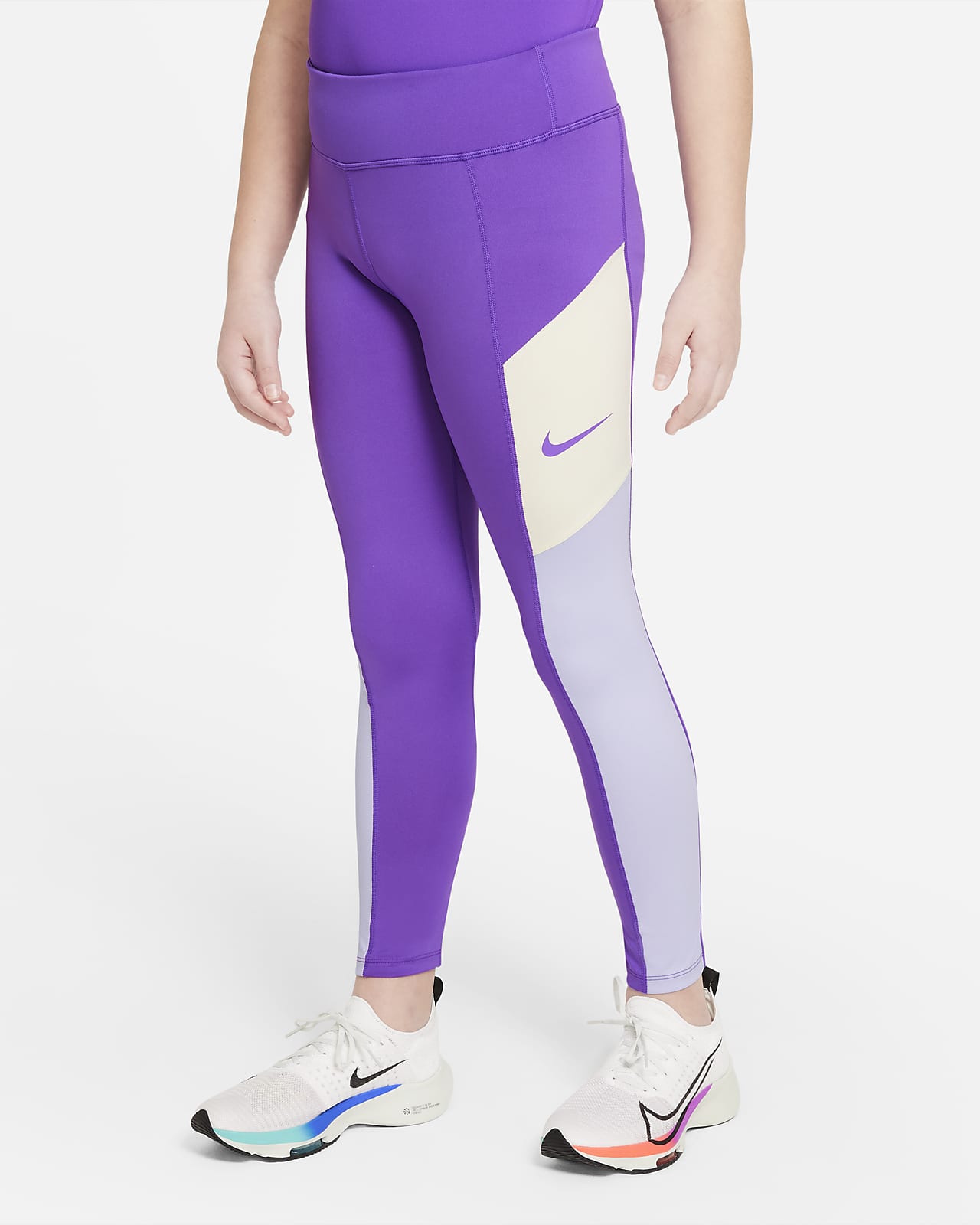 Nike Pro Dri-FIT Older Kids' (Girls') Leggings (Extended Size). Nike PT