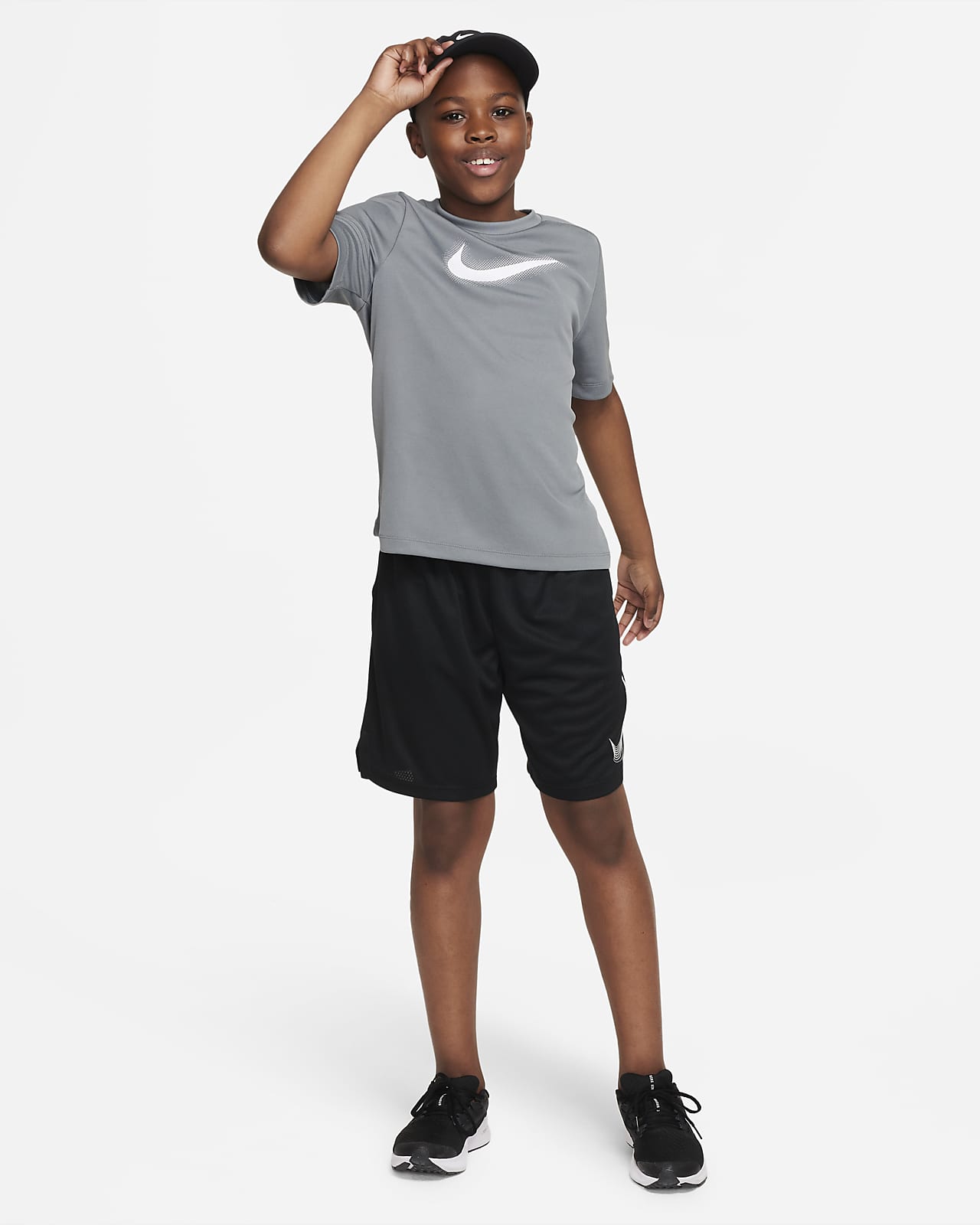 Nike Dri-FIT Icon Big Kids' (Boys') Graphic Training Top (Extended Size ...