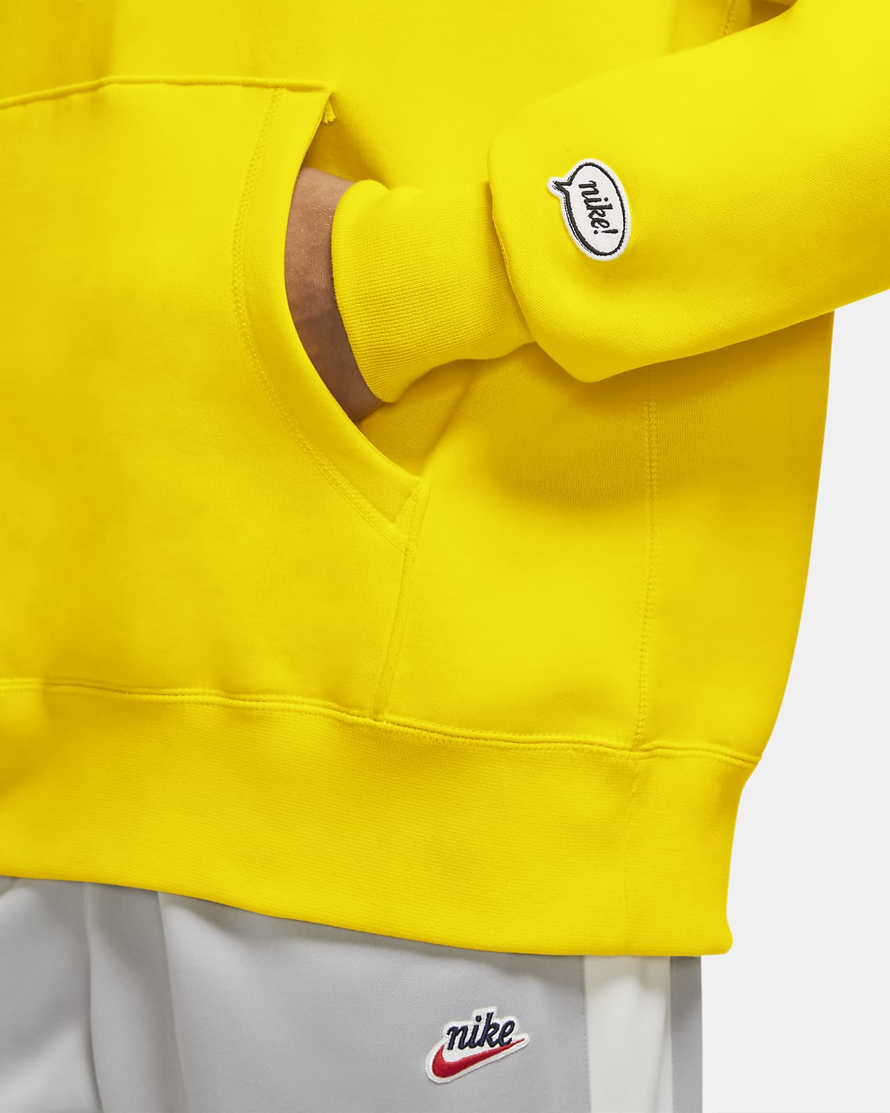 nike yellow mens hoodie