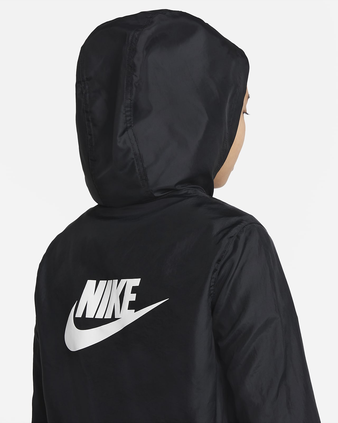 nike woven tracksuit black and white