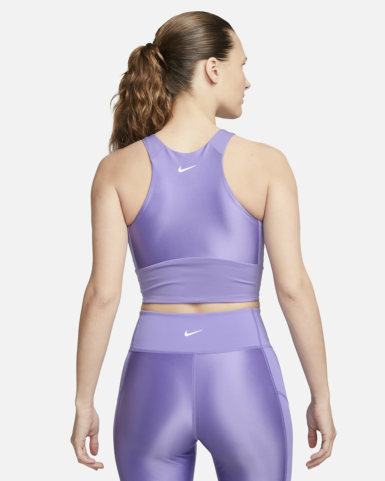 Nike Women`s Pro Dri-FIT Graphic Crop Tank, P(dq5593-503)/B, Small