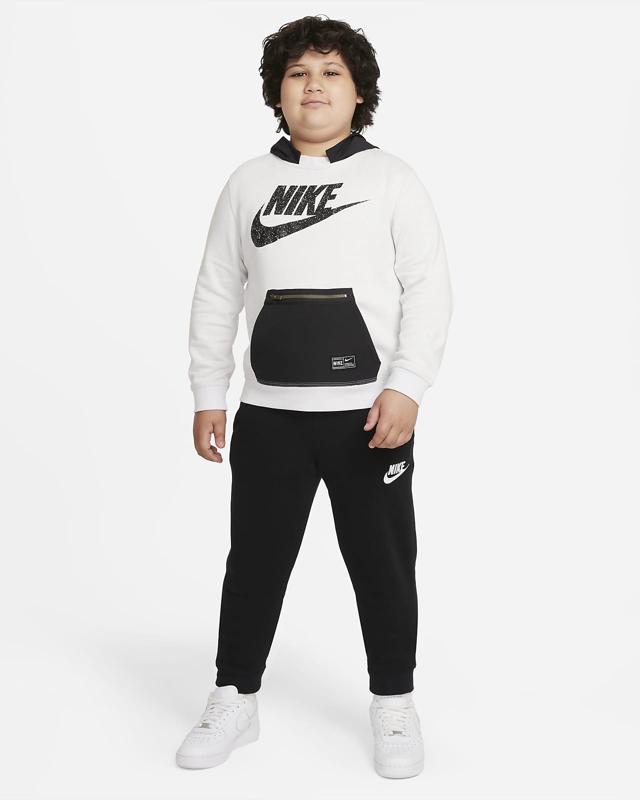 nike hoodie with long neck