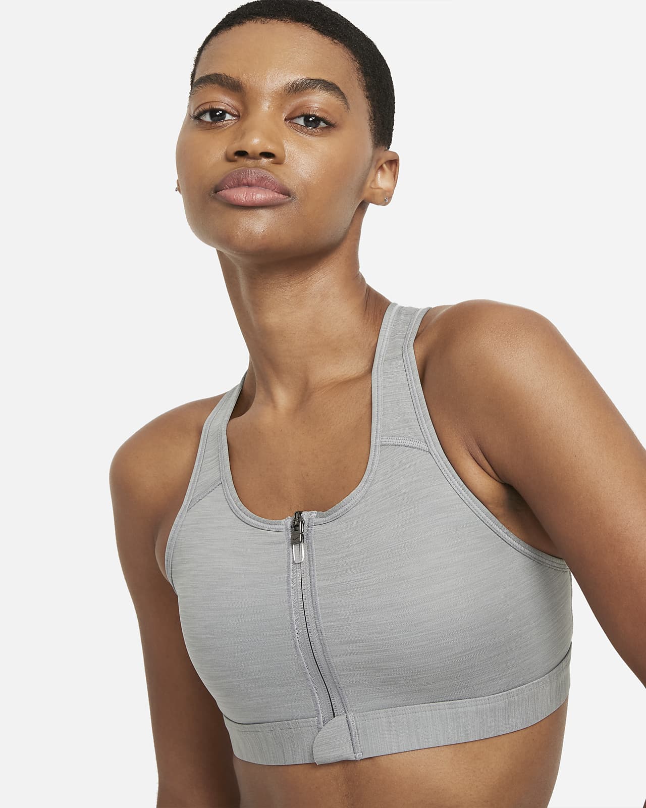 Nike Swoosh Women's Medium-Support Padded Zip-Front Sports Bra. Nike.com