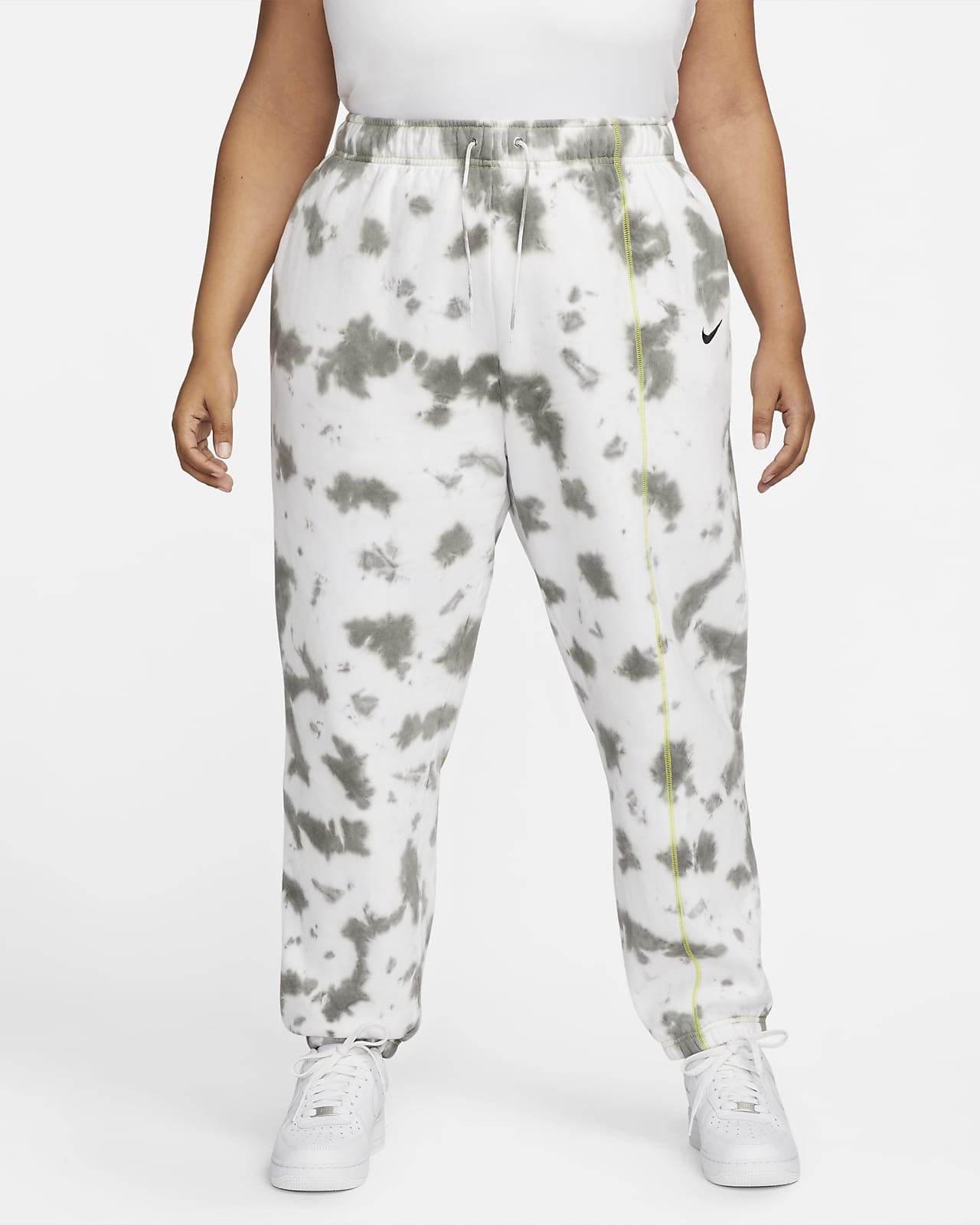 Nike Sportswear-tie-dye-bukser fleece til kvinder (plus size). DK