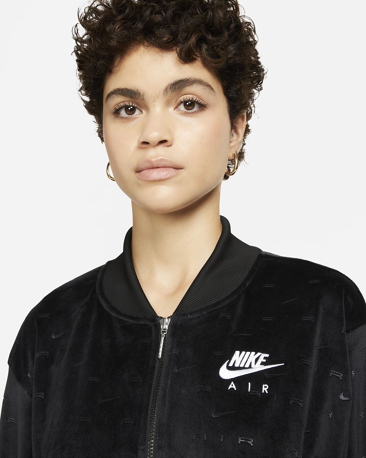 nike velour jacket women's