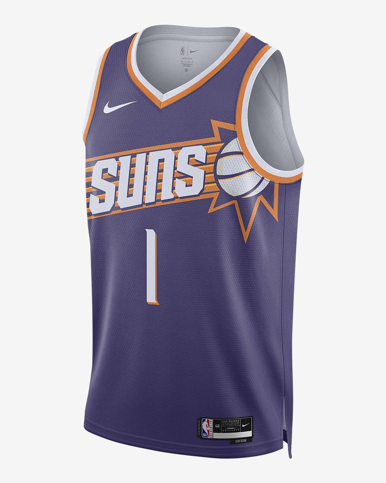 Phoenix Suns 2023/24 Icon Edition Nike Dri-FIT NBA Swingman Trikot