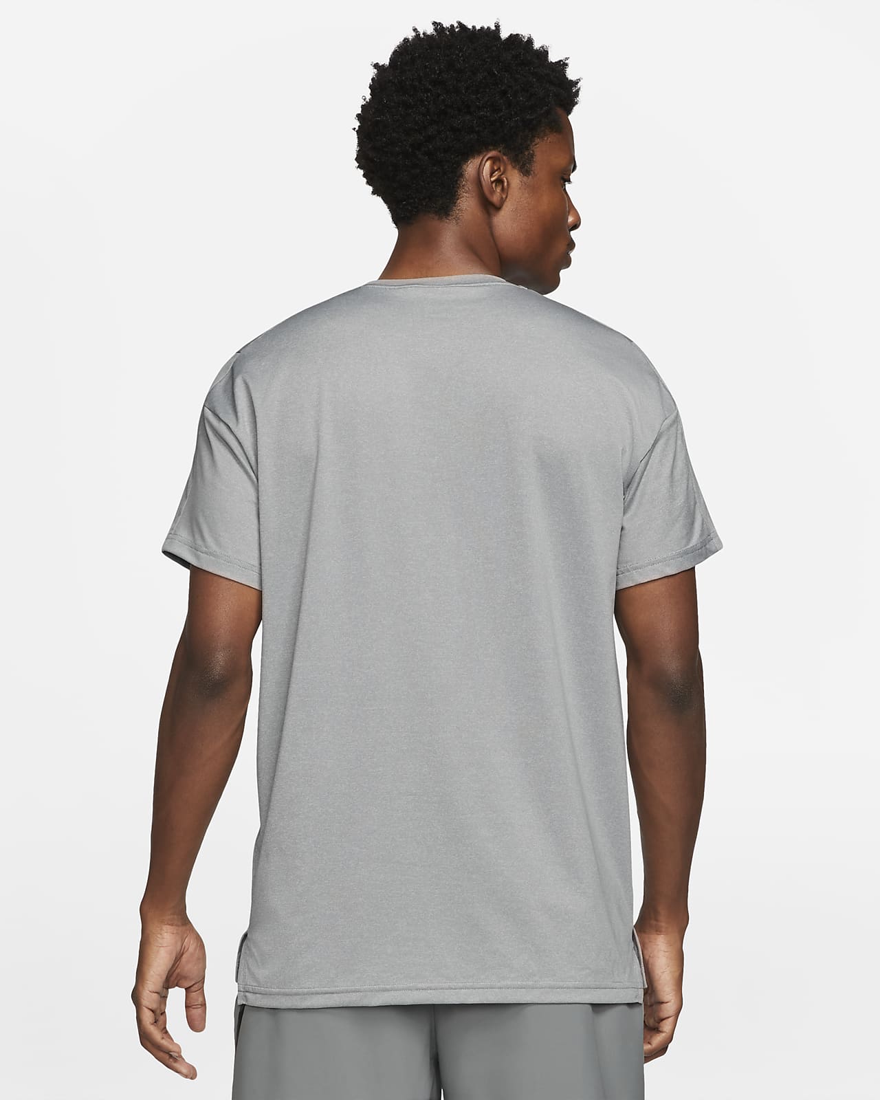 Nike Pro Dri-FIT Men's Short-Sleeve Top - particle grey/grey  fog/heather/black CZ1181-073
