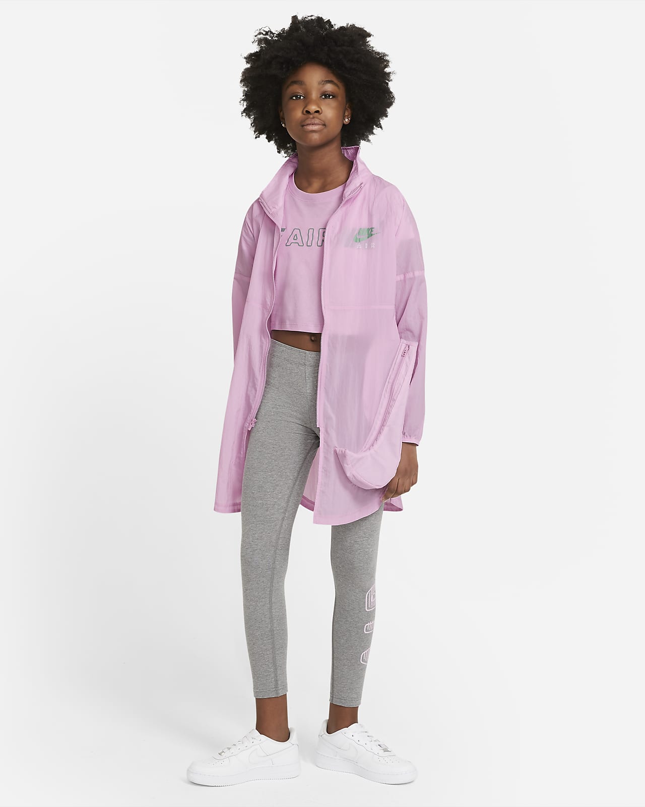 nike air pink jacket
