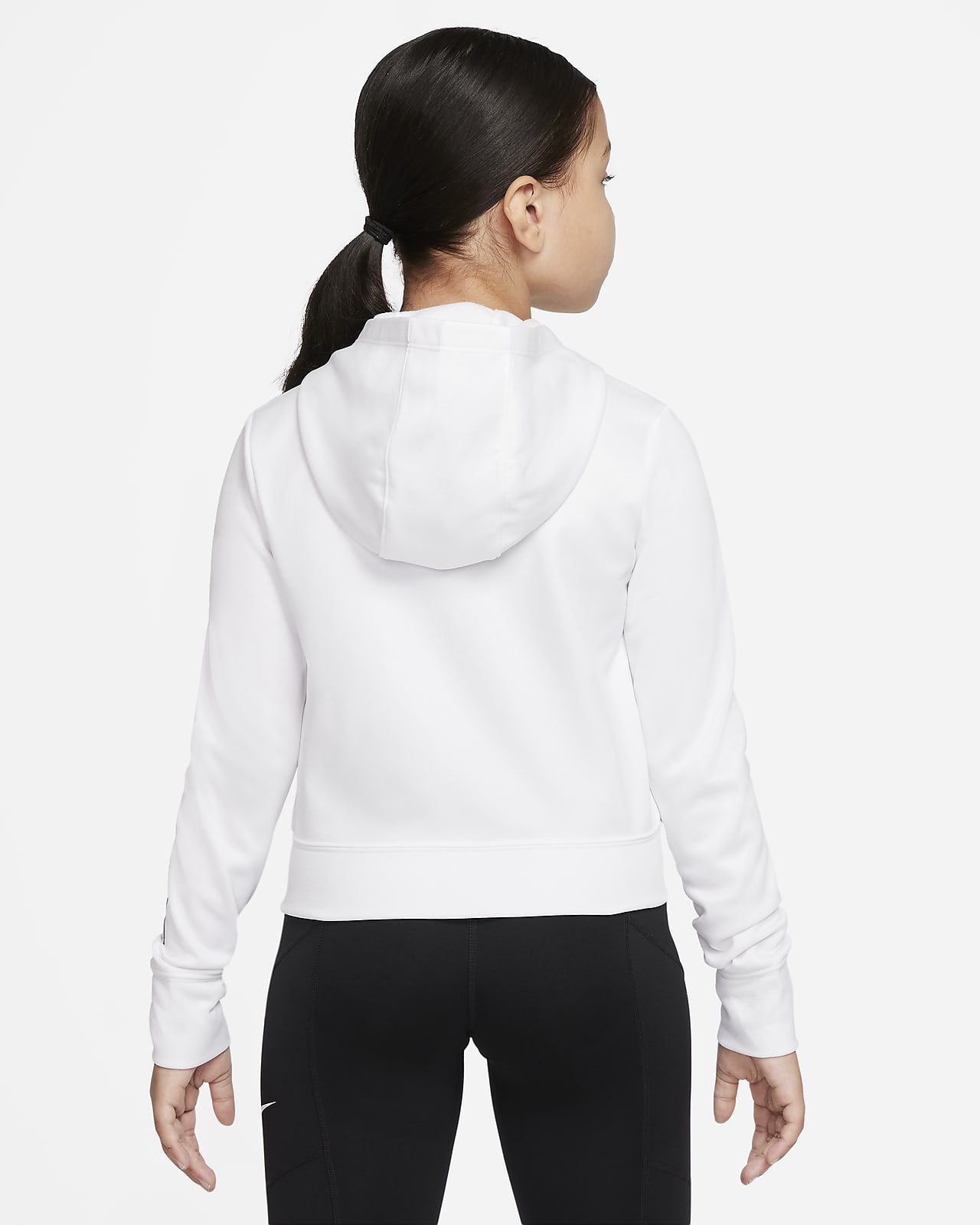 nike pro white hoodie