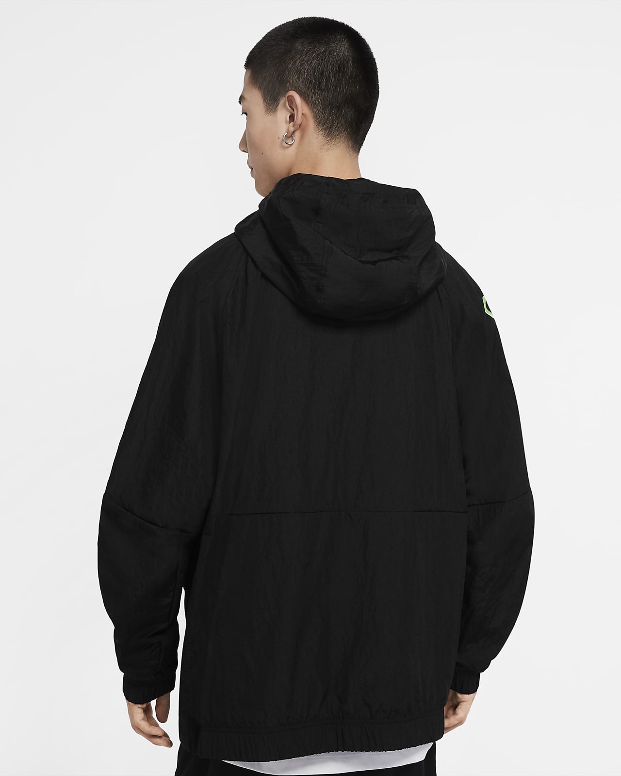nike sportswear swoosh woven full zip jacket