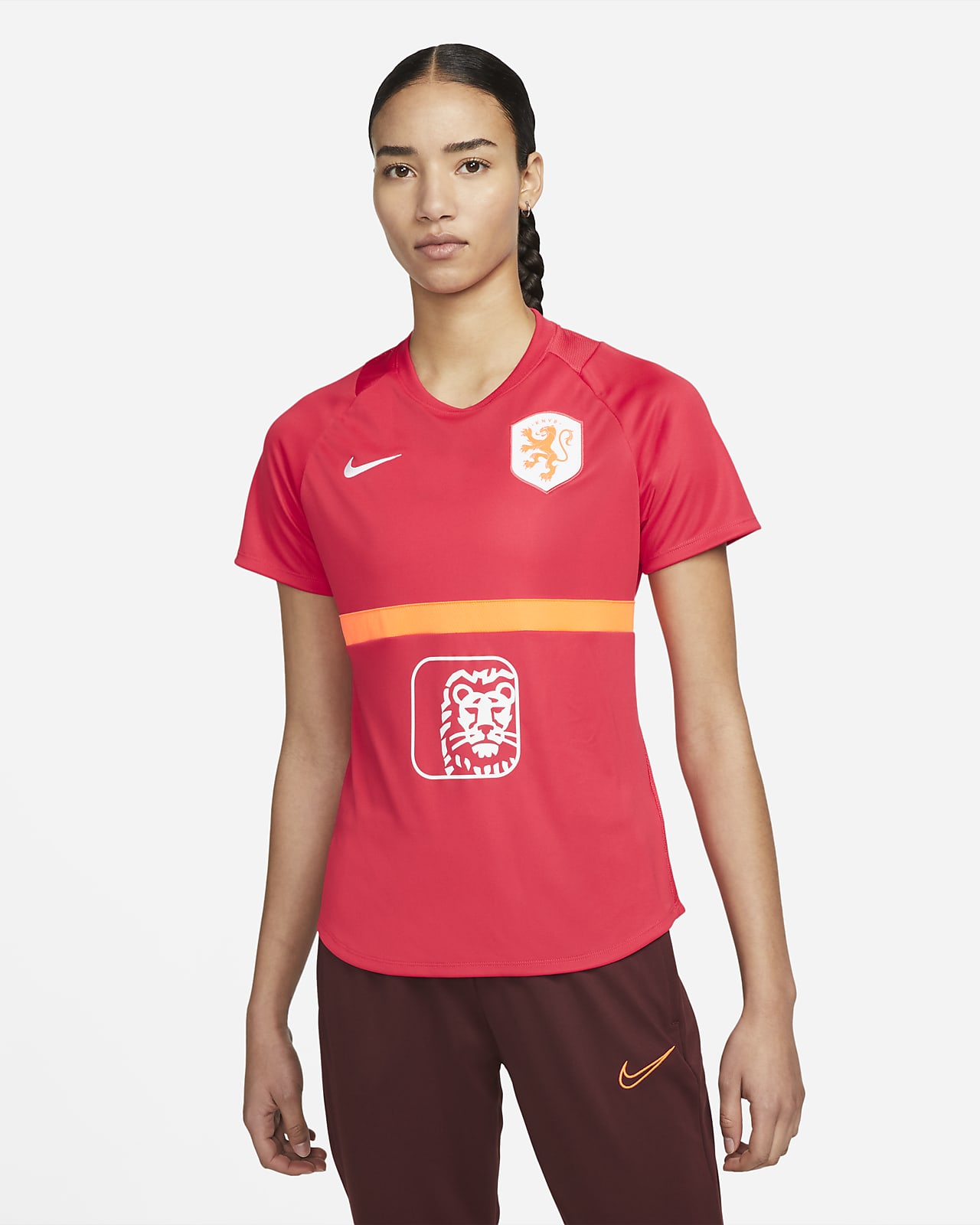 Maglia da calcio a manica corta Nike Dri-FIT Olanda Academy Pro – Donna.  Nike IT