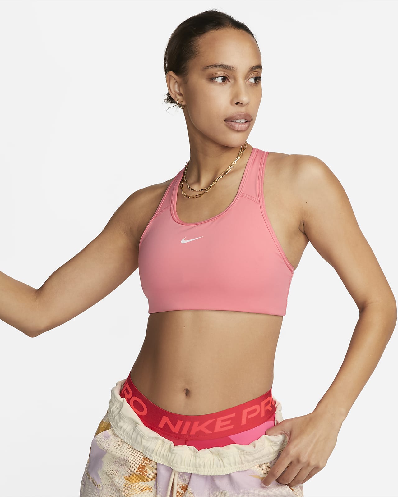 Nike Swoosh Women's Medium-Support 1-Piece Pad Sports Bra