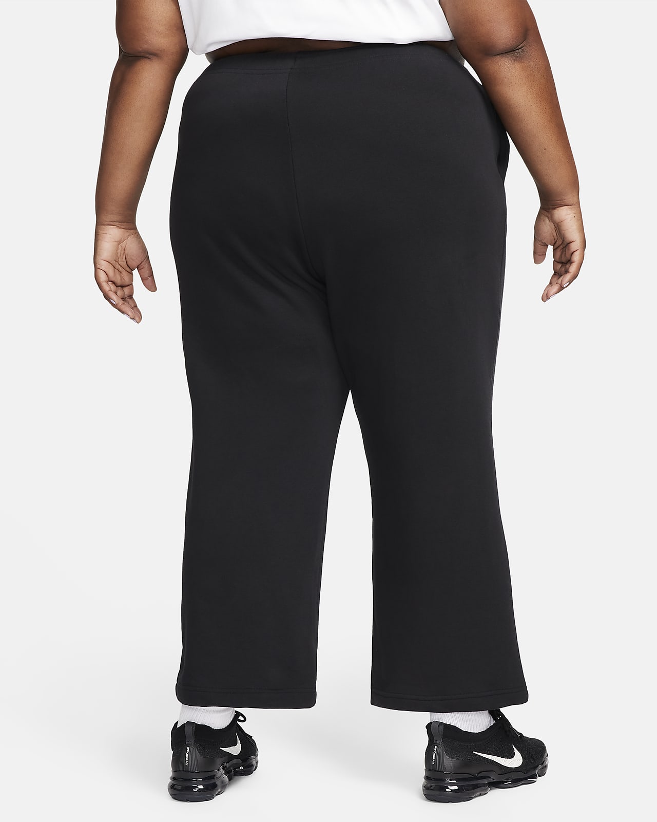 Buy Nike Women's Sportswear Club Fleece Mid-Rise Wide Pants Grey in KSA -SSS