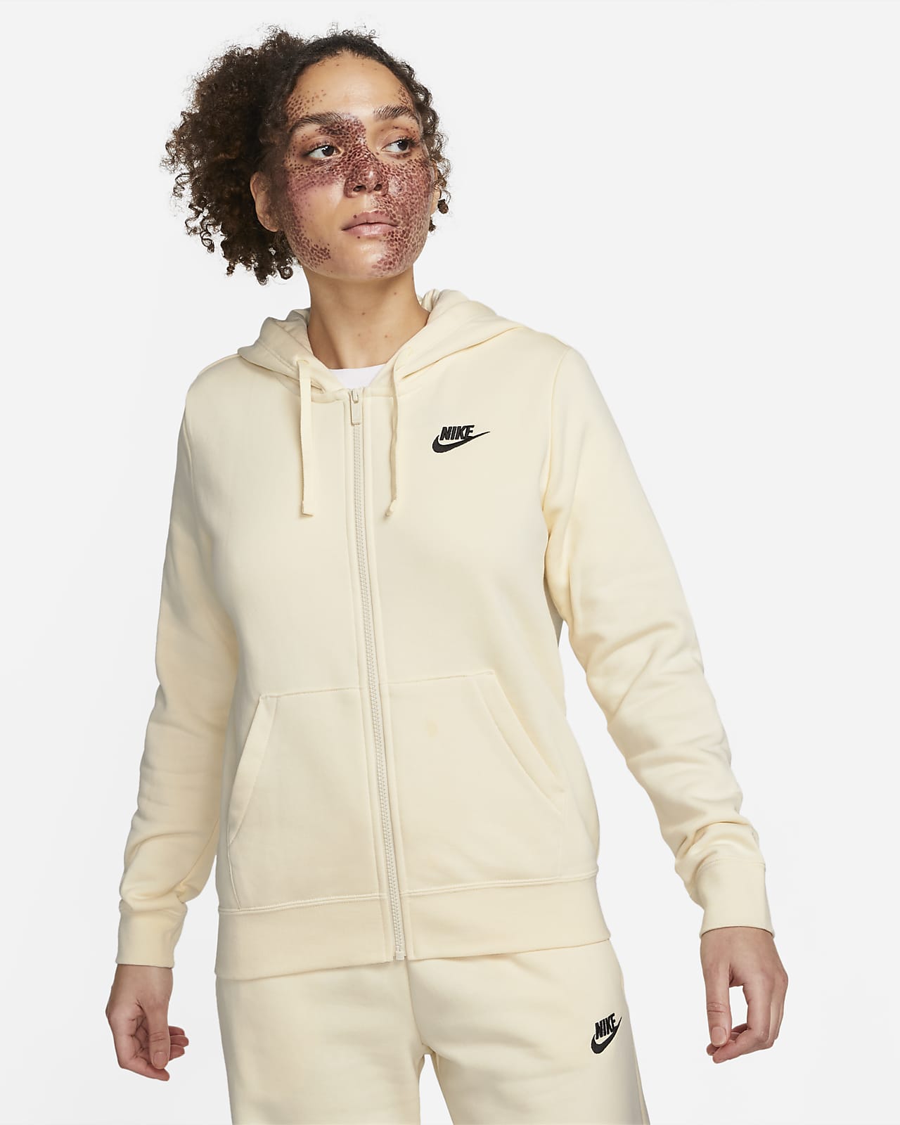 Decimal ajedrez Sudán Nike Sportswear Club Fleece Sudadera con capucha y cremallera completa -  Mujer. Nike ES