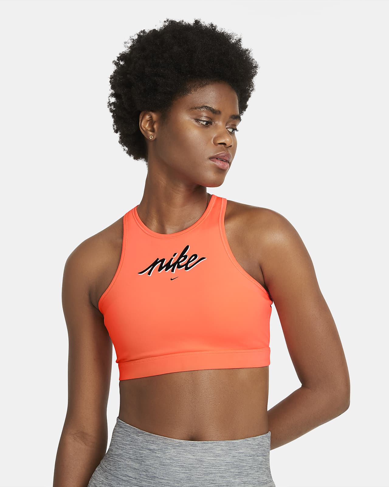 nike swoosh pocket bra