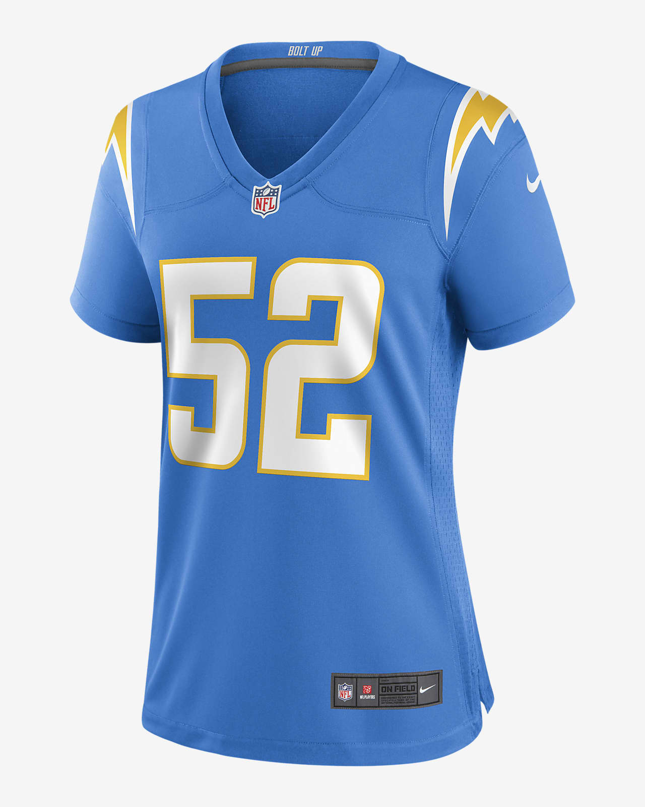 Deber Min pasta Jersey de fútbol americano Game para mujer NFL Los Angeles Chargers (Khalil  Mack). Nike.com