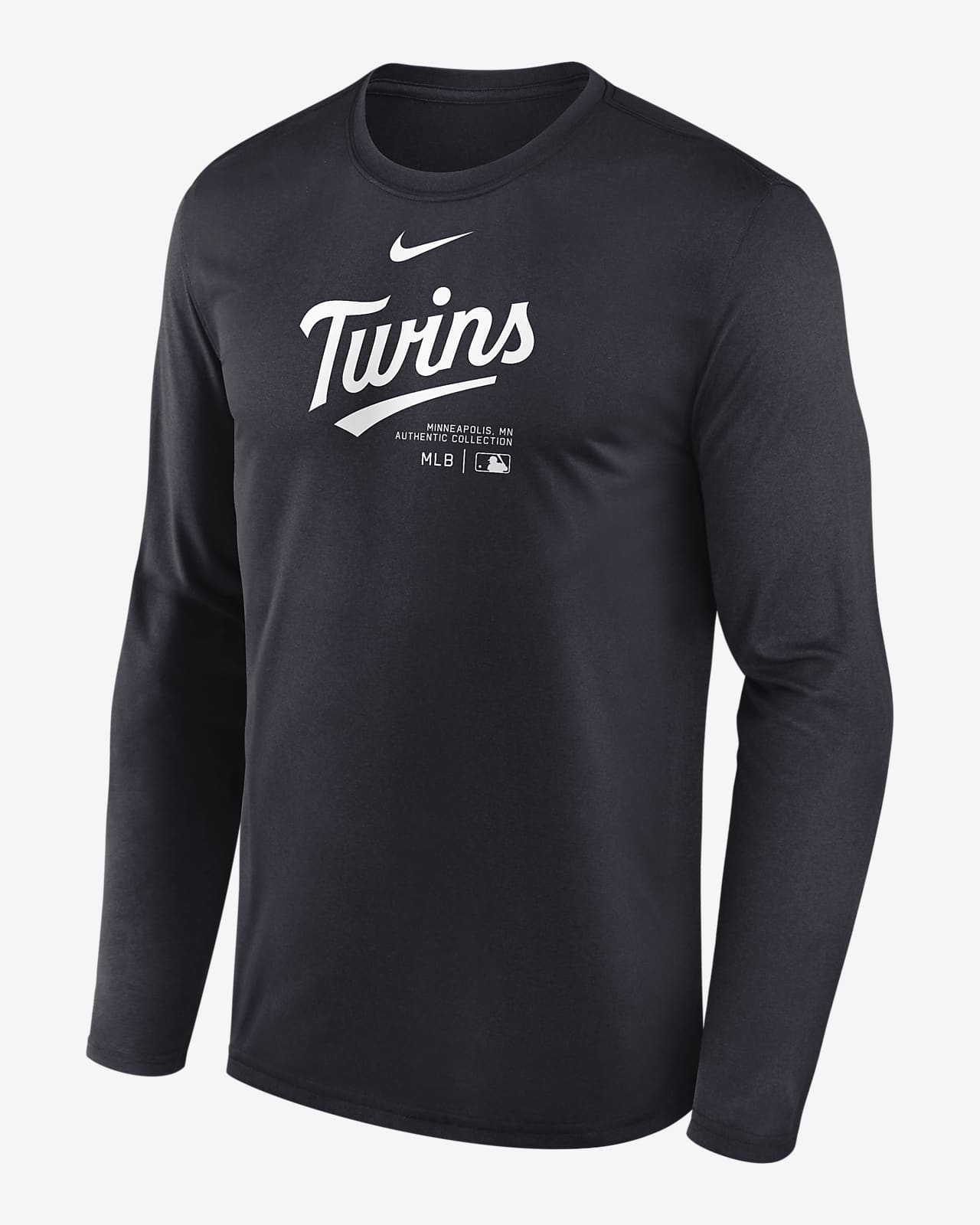 Minnesota Twins Authentic Collection Practice Men's Nike Dri-FIT MLB Long-Sleeve T-Shirt