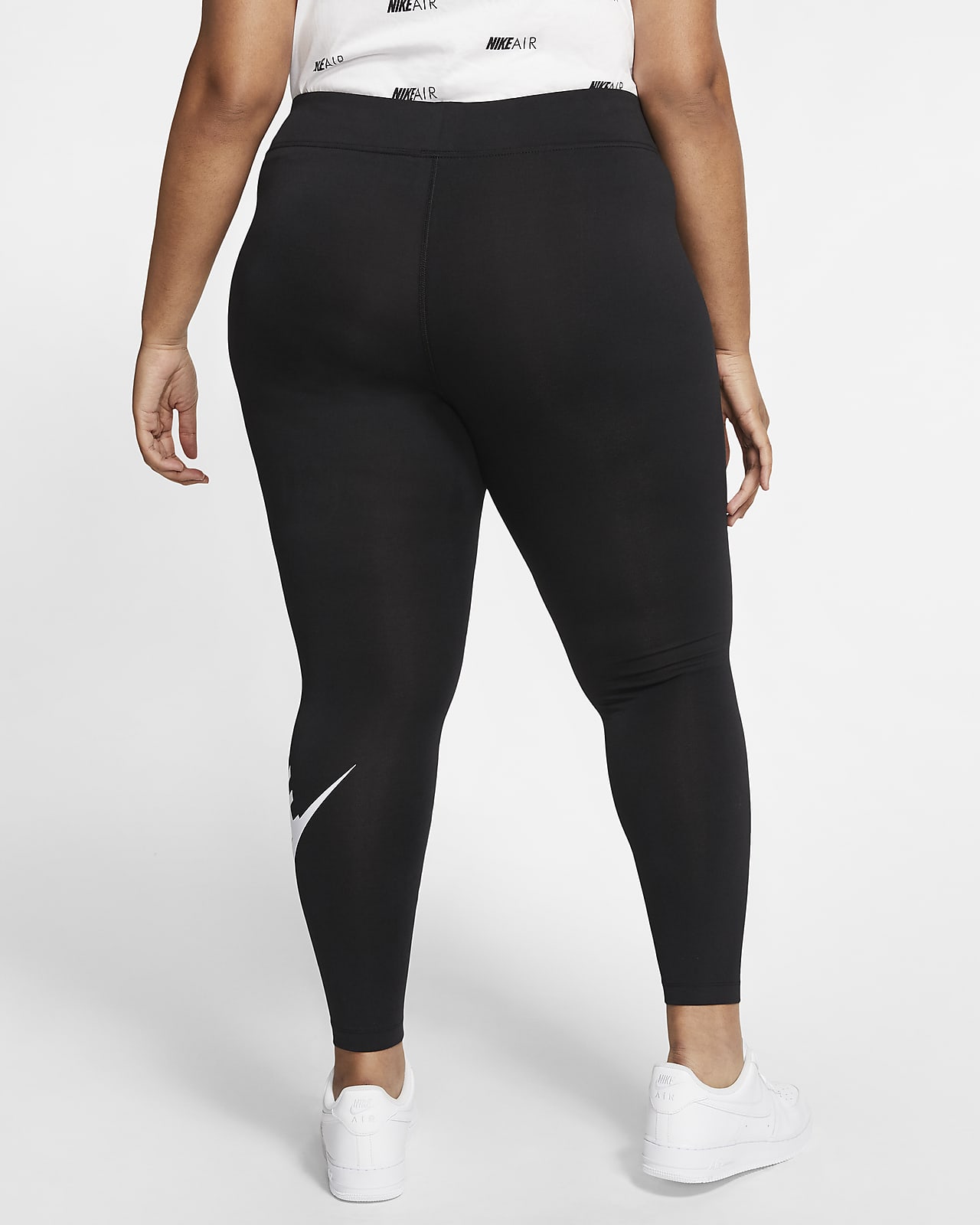 plus size nike sportswear metallic leggings