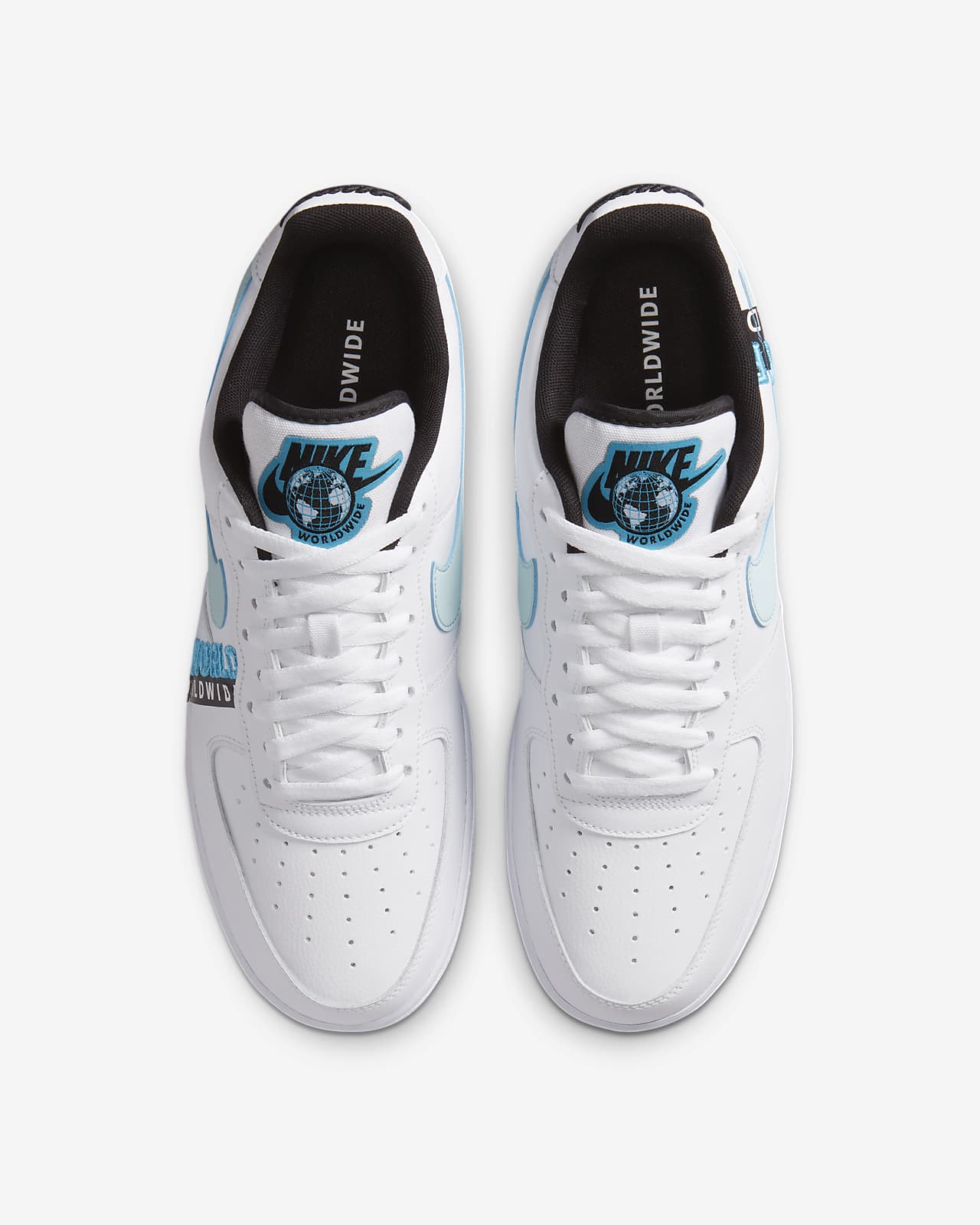 air force 1 07 white black blue fury
