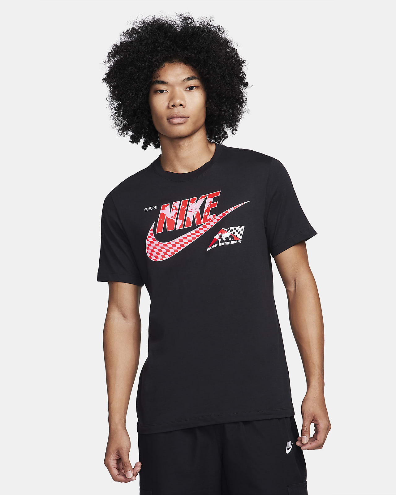 Nike T-Shirt in White & Black