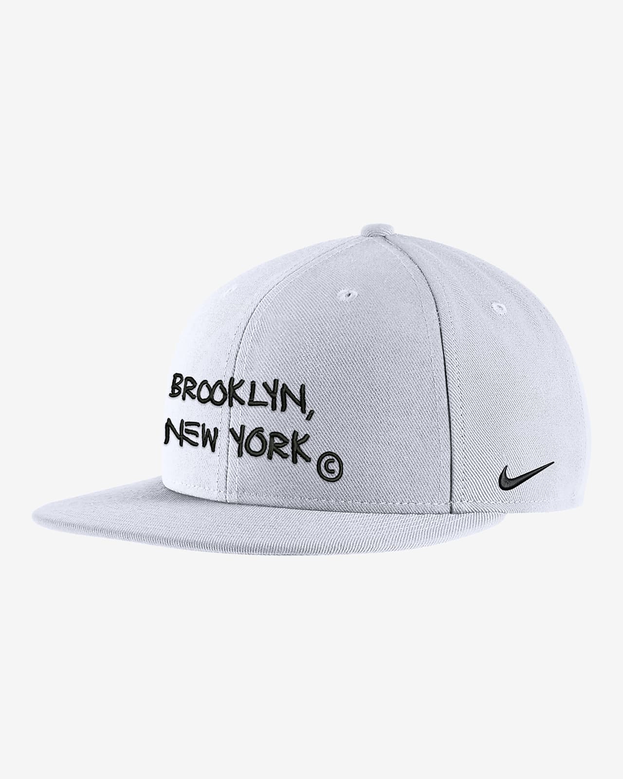 Gorra con cierre con broche a presión de la NBA Nike Brooklyn Nets City Edition