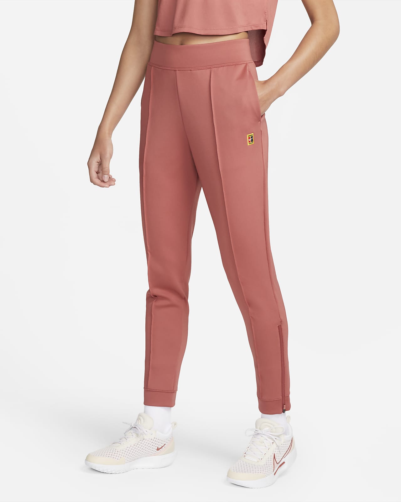 NikeCourt Dri-FIT Strick-Tennishose für Damen