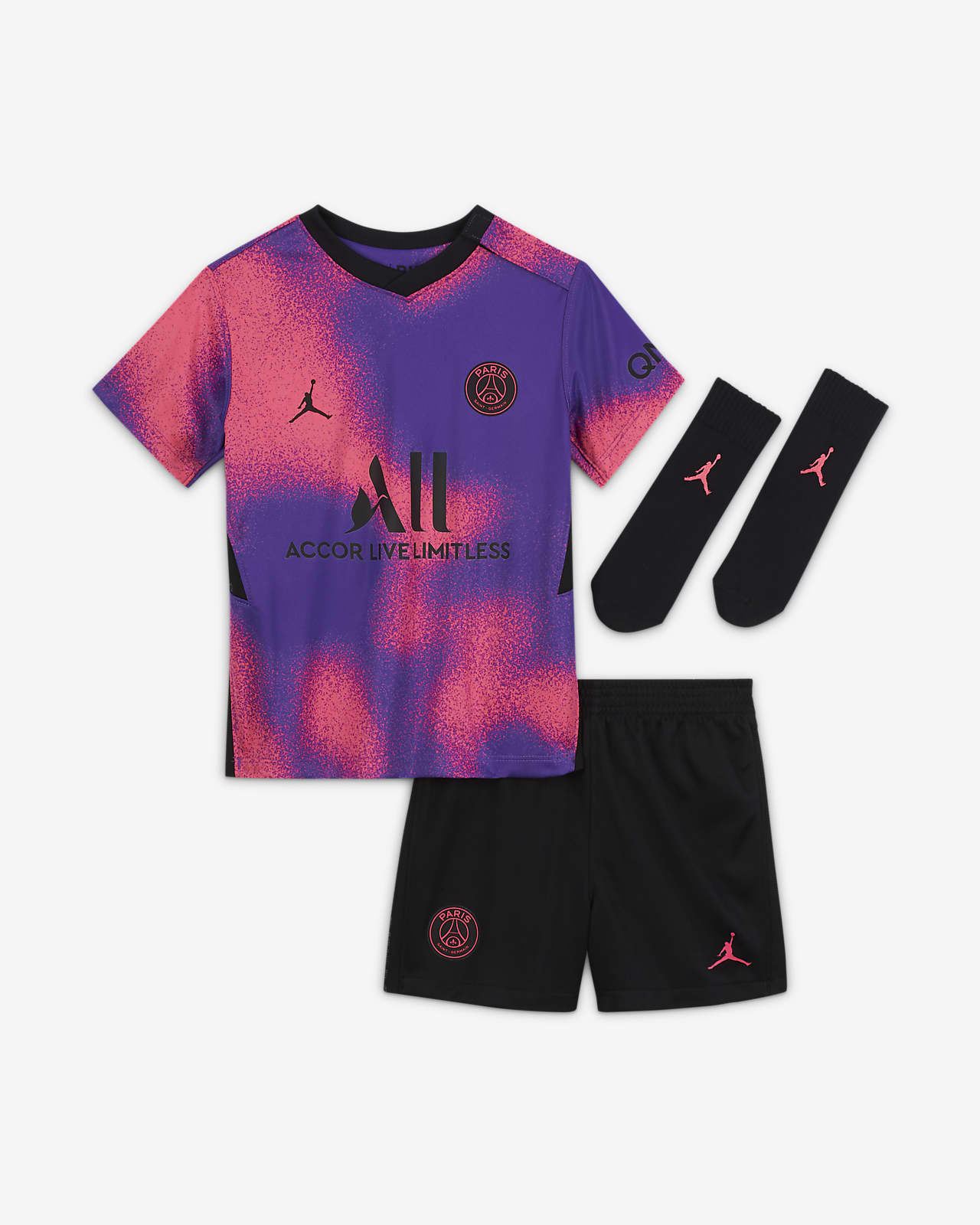 Paris Saint-Germain 2021/22 Fourth Baby & Toddler Football Kit. Nike AE