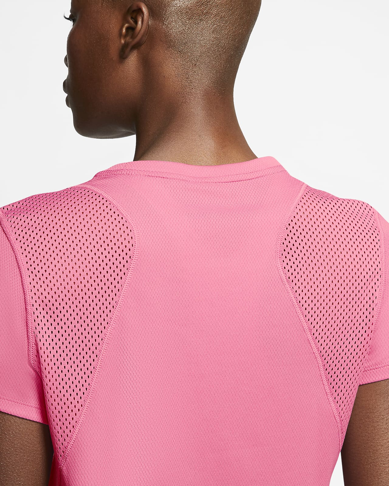 nike pink running top