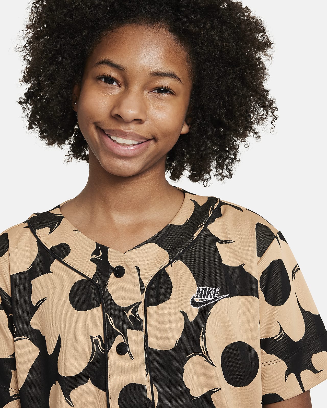 Nike cheetah print hot sale shirt