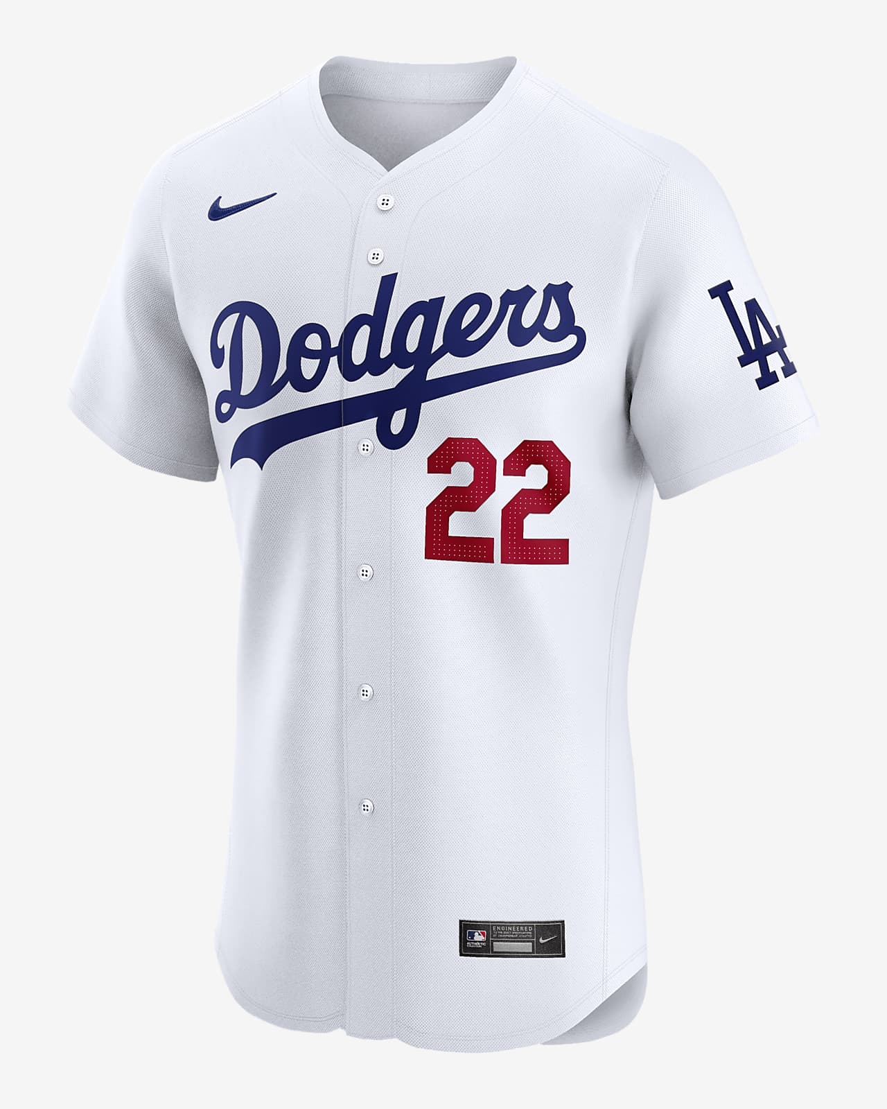 Jersey Nike Dri-FIT ADV de la MLB Elite para hombre Clayton Kershaw Los Angeles Dodgers