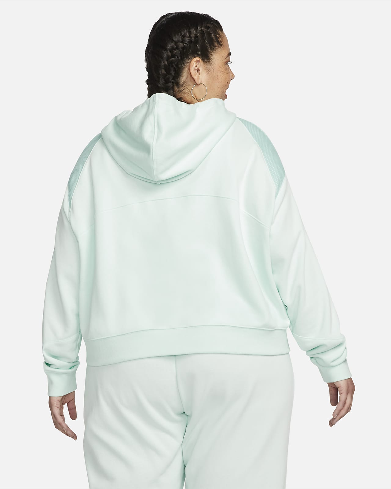Felpa in fleece con cappuccio e zip a tutta lunghezza Nike Sportswear Air  (Plus size) - Donna. Nike IT
