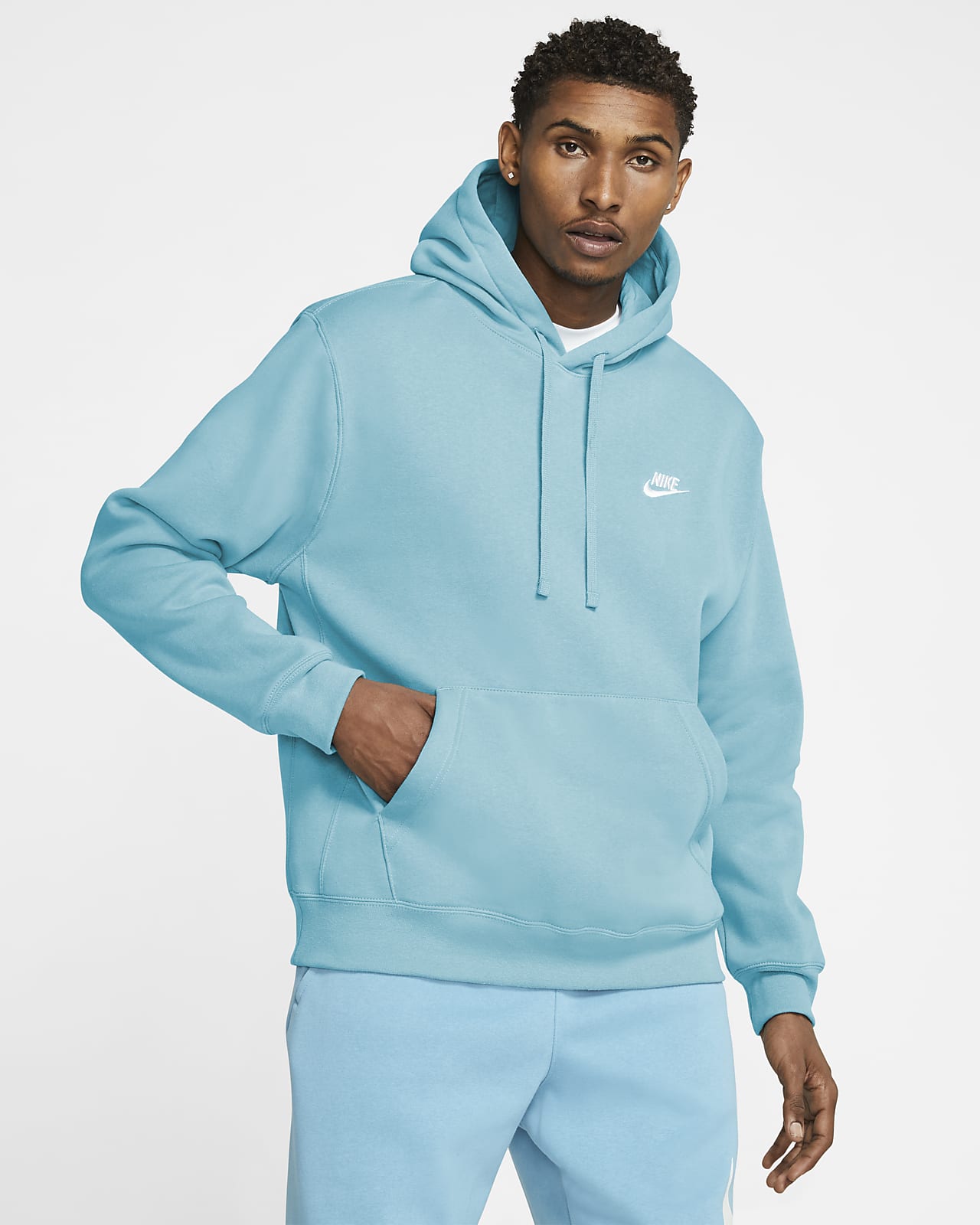 nike bleached aqua hoodie