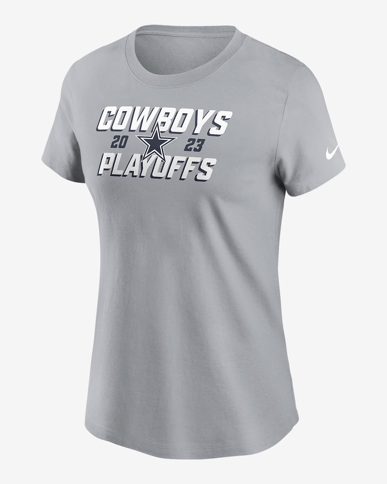 Dallas Cowboys Nike Dr-Fit Cotton Long Sleeve T-Shirt - Womens