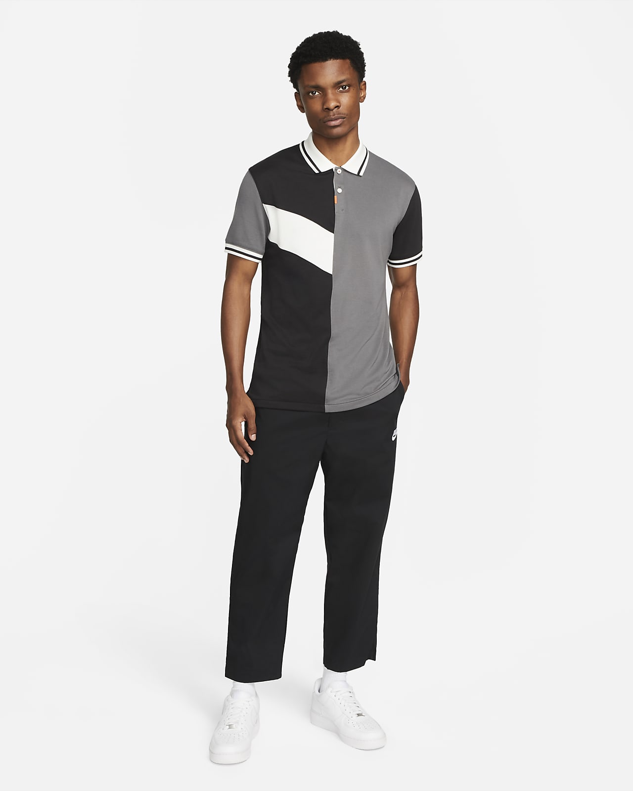 Colour-Block Slim-Fit Polo. Nike 