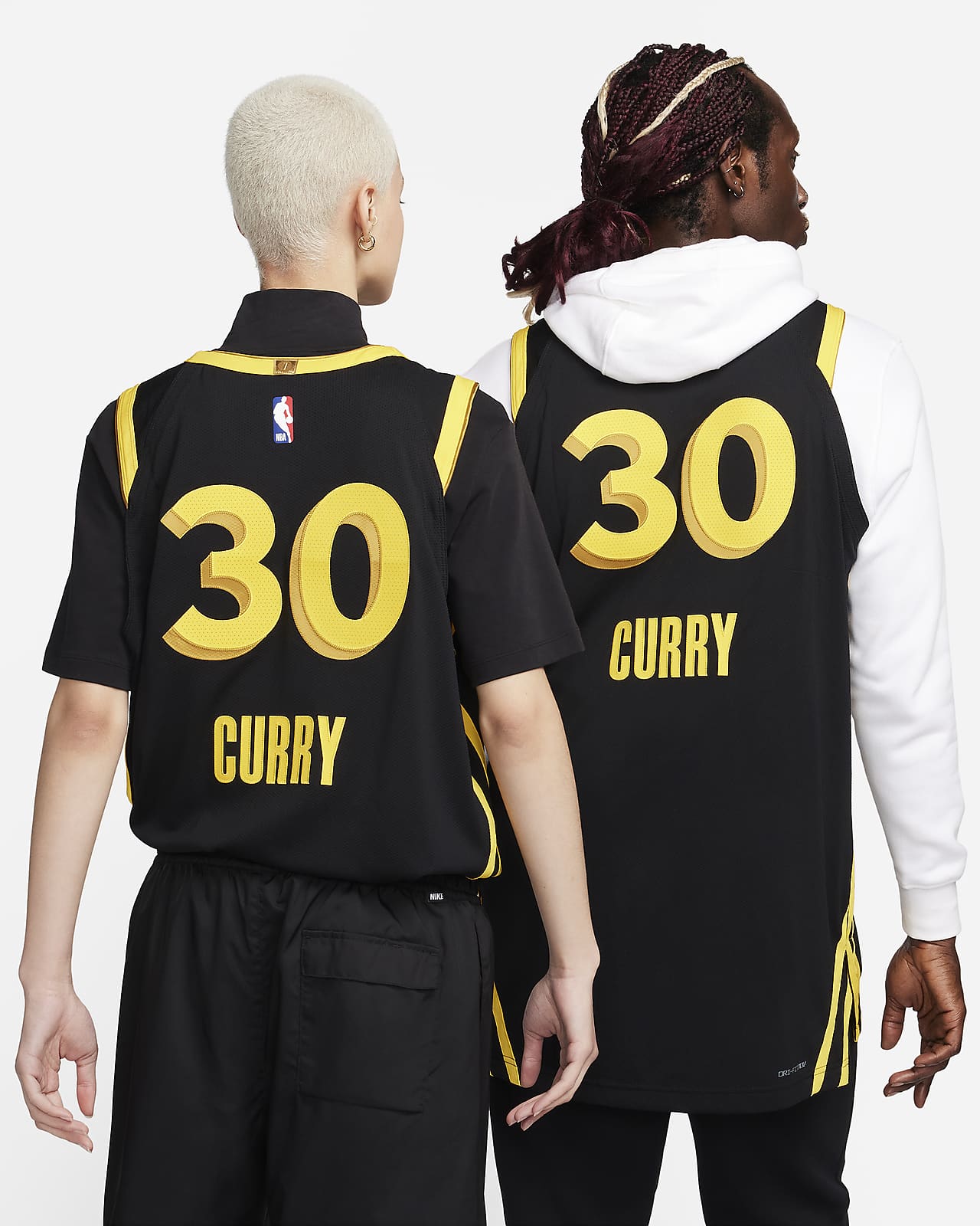 Nike Golden State Warriors No30 Stephen Curry Gold NBA Swingman City Edition Jersey