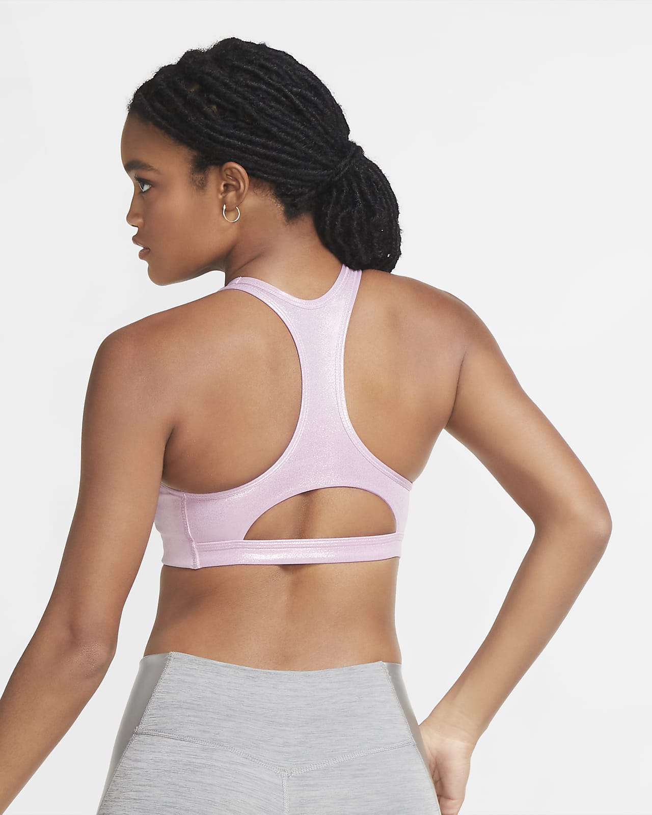 Nike公式 ナイキ スウッシュ アイコン クラッシュ ウィメンズ ミディアムサポート ワンピース パッド シマー スポーツブラ オンラインストア 通販サイト