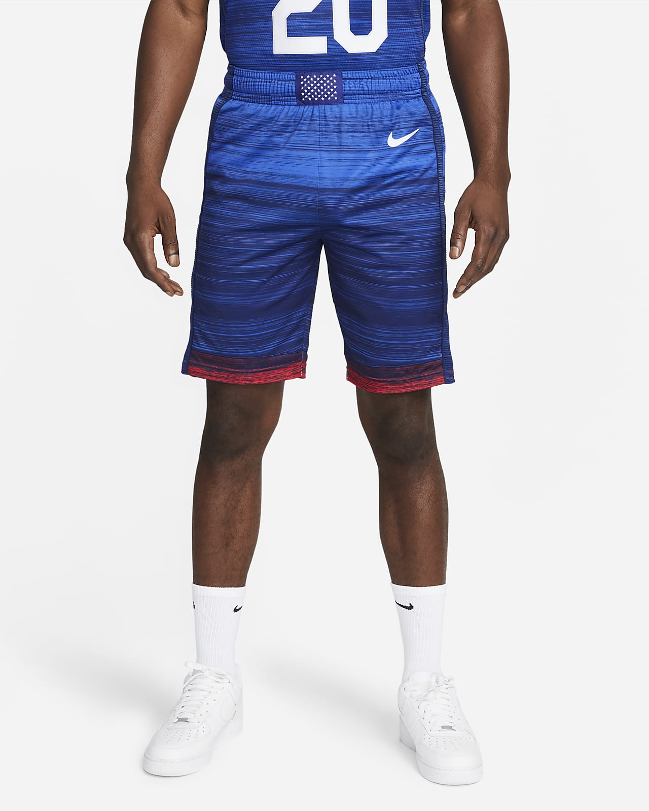 Shorts de básquetbol para hombre Nike Team USA Authentic (Road). 