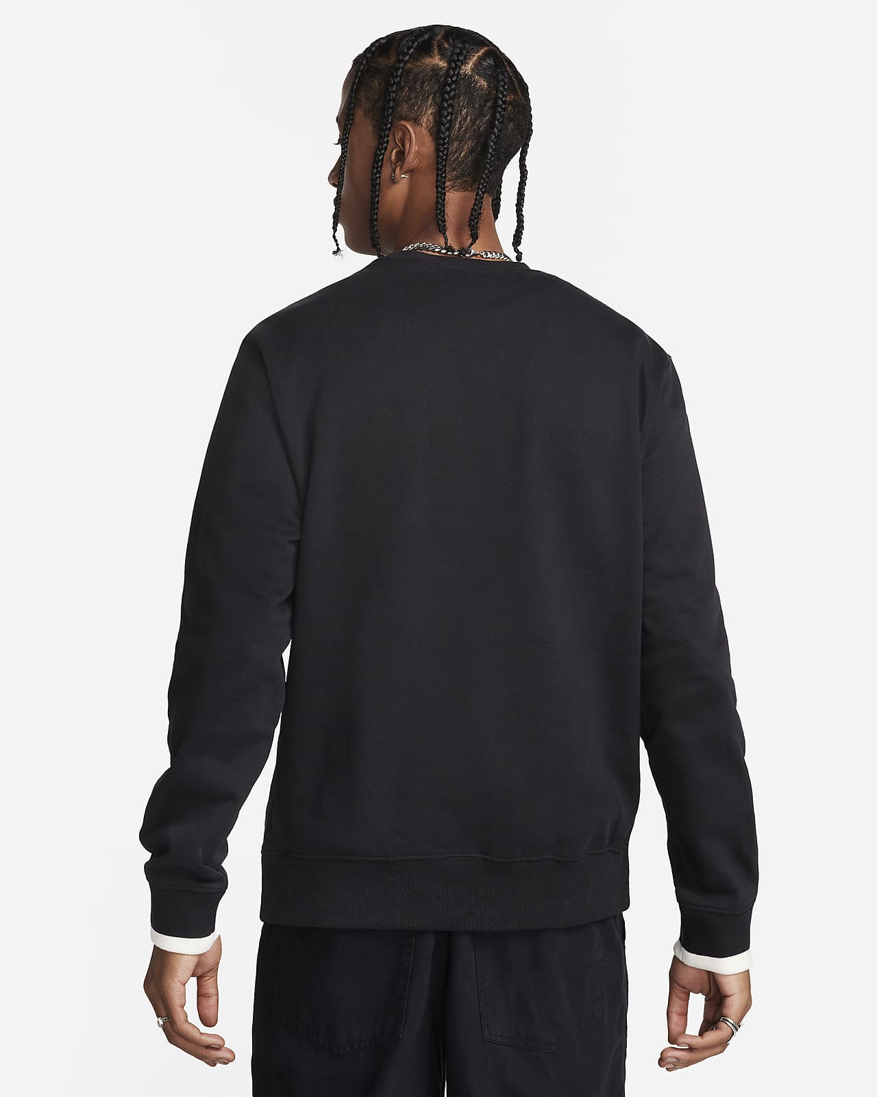 Nike Sportswear-sweatshirt i fleece rund hals mænd. Nike
