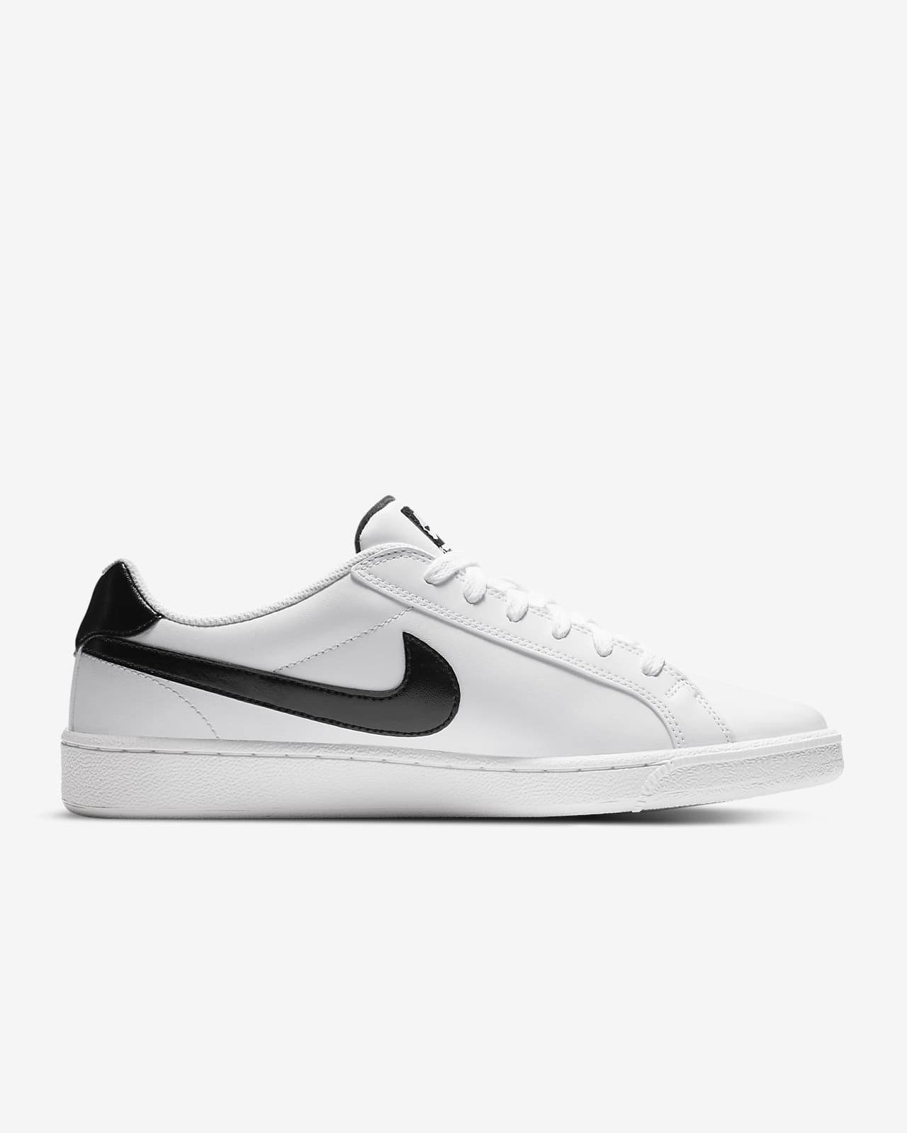 nike men black solid court majestic leather sneakers