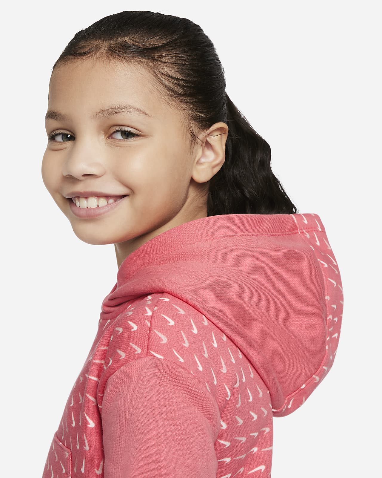 Nike Sportswear Older Kids' (Girls') Printed Fleece Hoodie. Nike CH