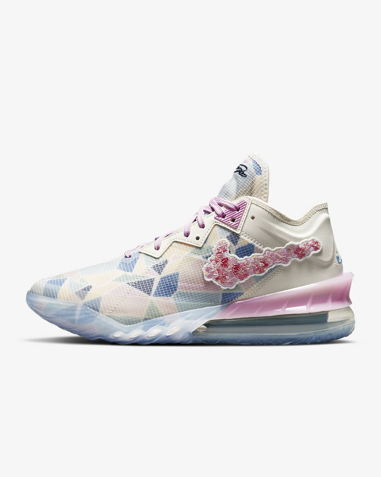 LeBron 18 Low x Atmos "Cherry Blossom" Basketballschuh