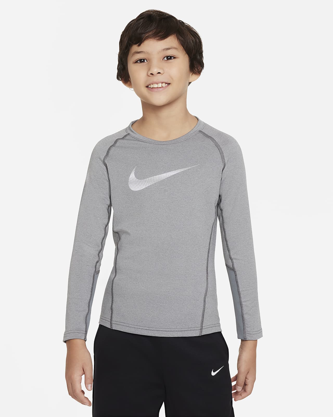 Nike Pro Warm Big Kids' (Boys') Long-Sleeve Top