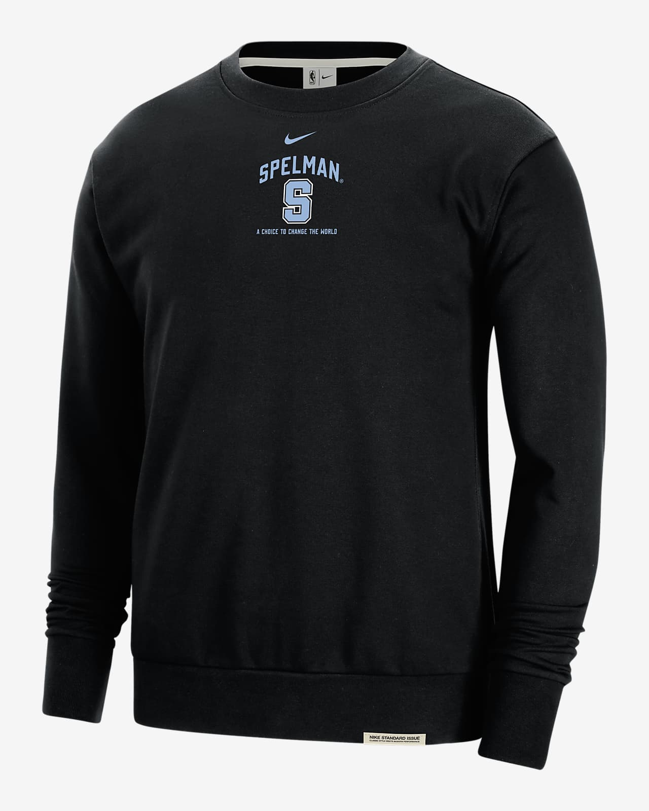 Spelman Standard Issue Men's Nike College Fleece Crew-Neck Sweatshirt