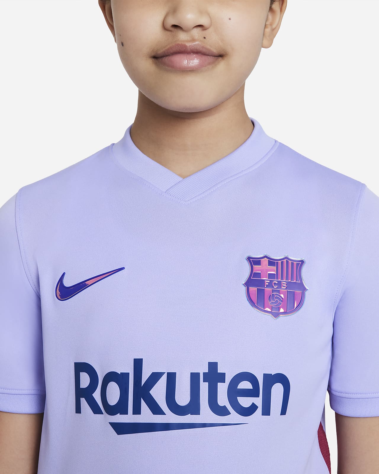F.C. Barcelona 2021/22 Stadium Away Older Kids' Nike Dri-FIT Football Shirt