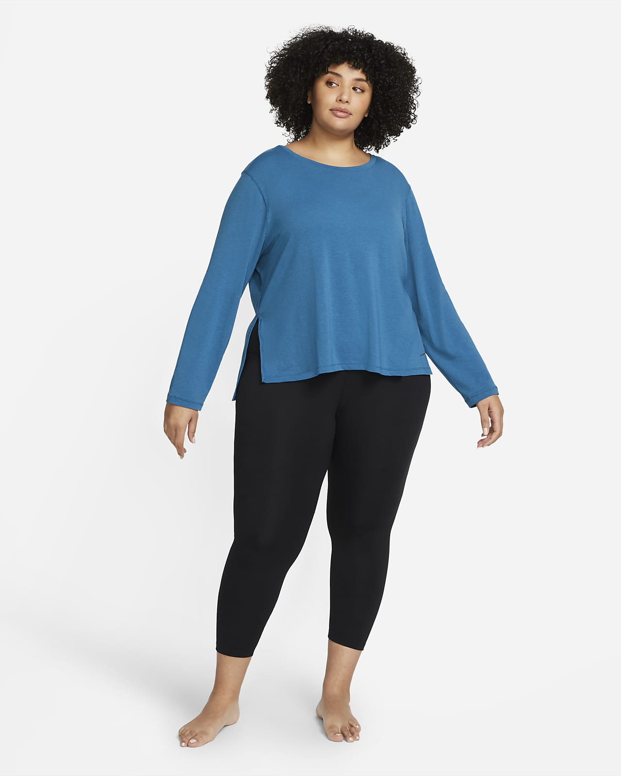 Playera de manga larga para mujer Nike Yoga Dri-FIT (Talla grande). Nike.com