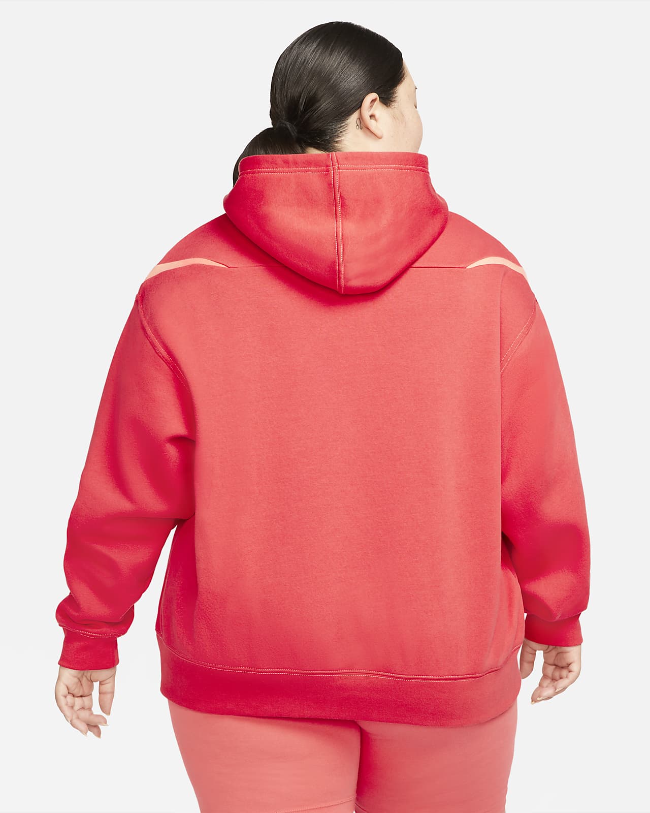 Nike Sportswear Swoosh Sudadera con capucha oversize de tejido Fleece  (Talla grande) - Mujer. Nike ES