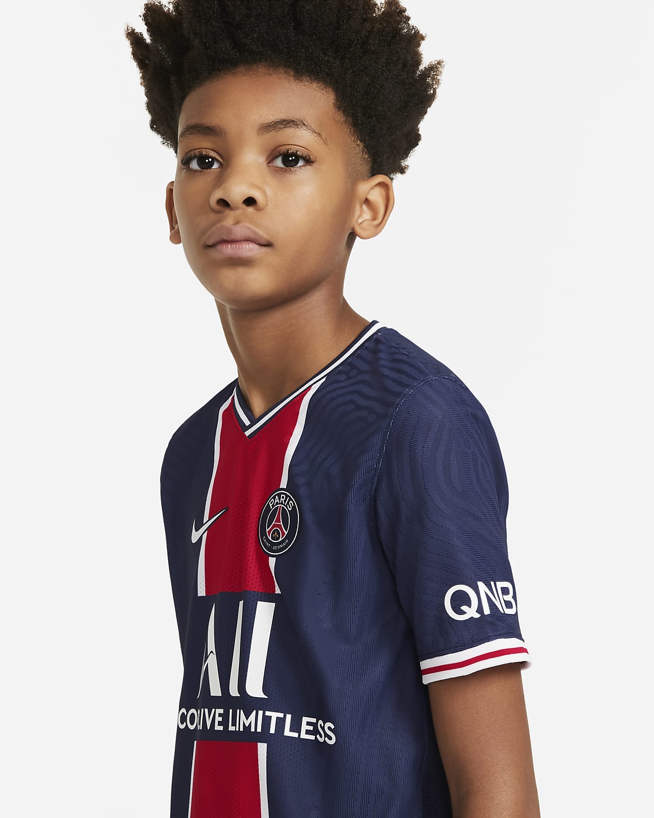 Maillot De Football Paris Saint Germain 21 Vapor Match Domicile Pour Enfant Plus Age Nike Lu